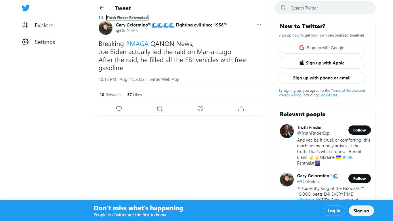 Truth Finder on Twitter: "RT @OleGelo5: Breaking #MAGA QANON News; Joe ...